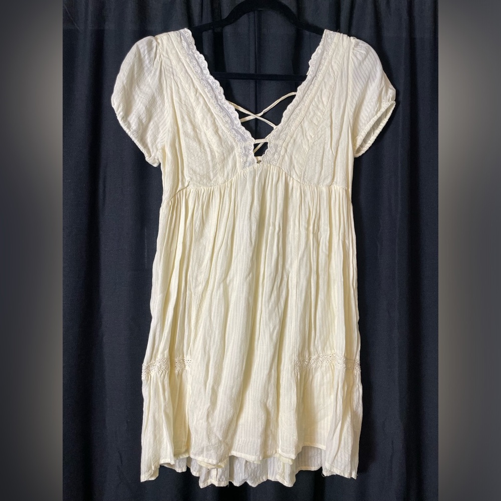 Urban Outfitters Cream Mini Dress